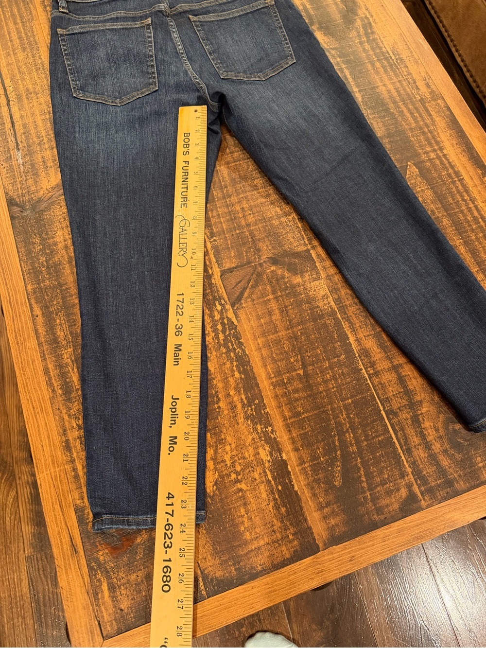 J. Crew Indigo Cropped Ankle Jeans - Picture 6 of 7